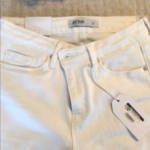 Just Black White Skinny Jeans